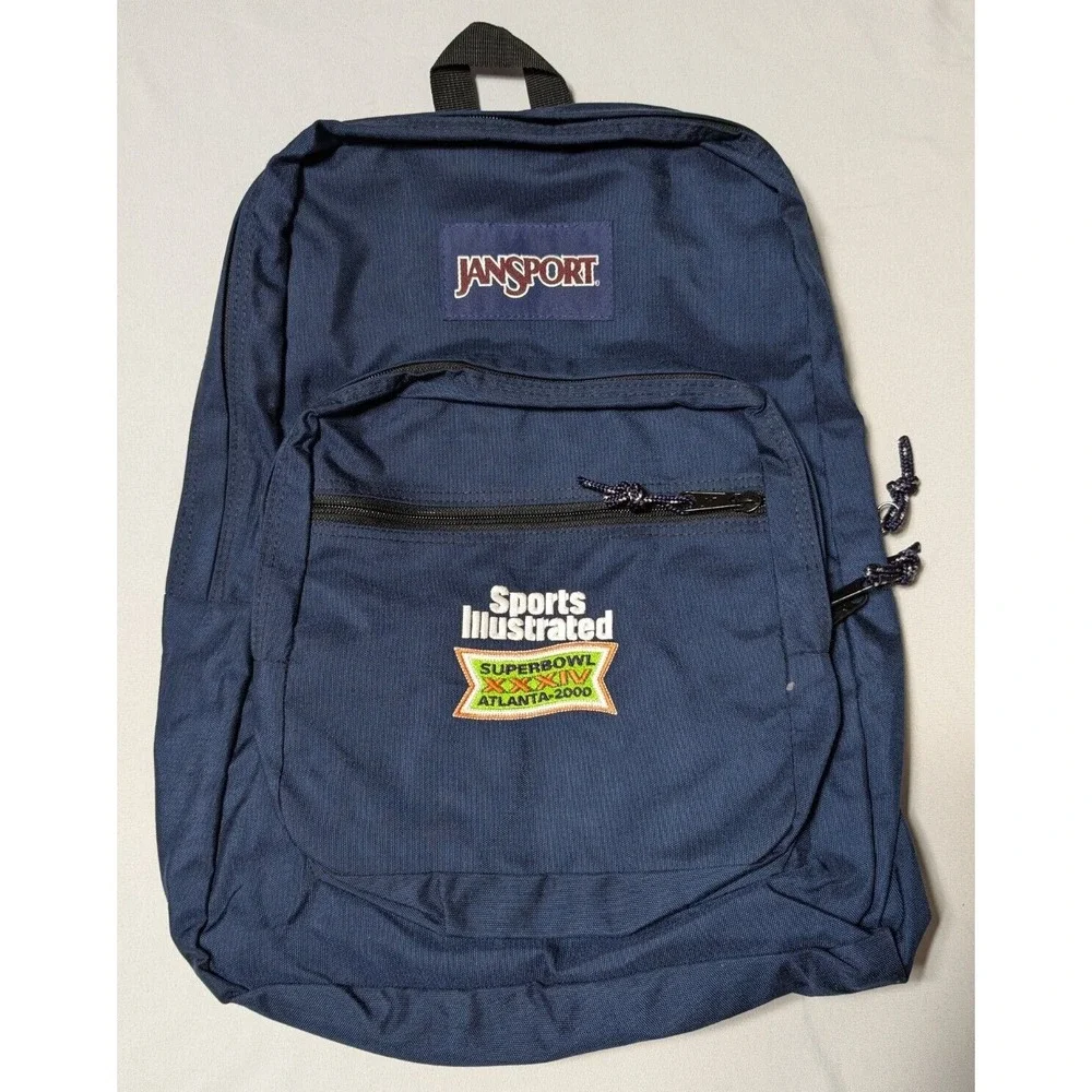 VTG SUPER BOWL XXXIV ATLANTA 2000 x SPORTS ILLUSTRATED x JAN SPORT Backpack EUC